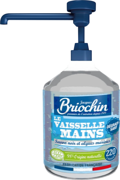 Pompe Liquide Vaisselle Et Mains Savon Noir Briochin 