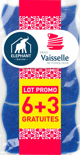 Eponges Grattantes Vaisselle Elephant