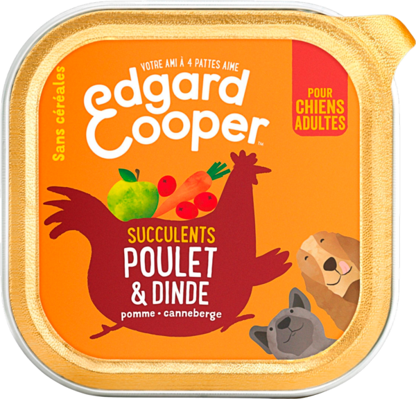 Pâté Pour Chien Au Poulet Et À La Dinde Edgard Cooper