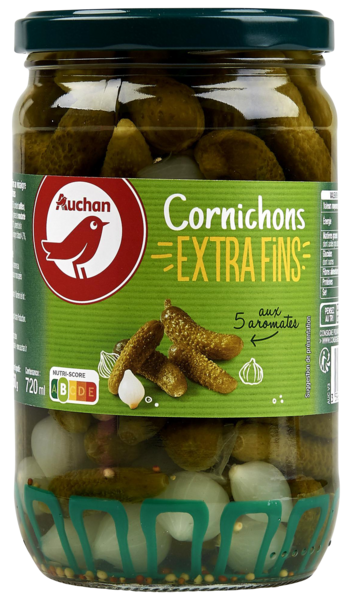 Cornichons Extra Fins Aux 5 Aromates Auchan