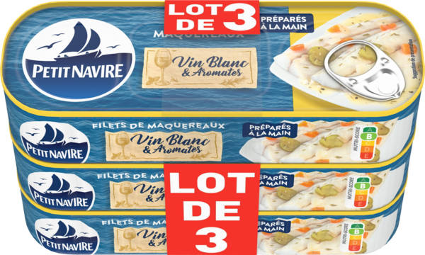Filets De Maquereaux Vin Blanc Aromates Petit Navire