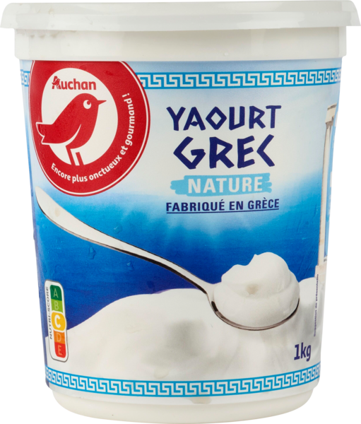 Yaourt Grec Nature Auchan