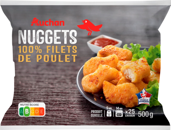 Nuggets 100% Filets De Poulet Auchan
