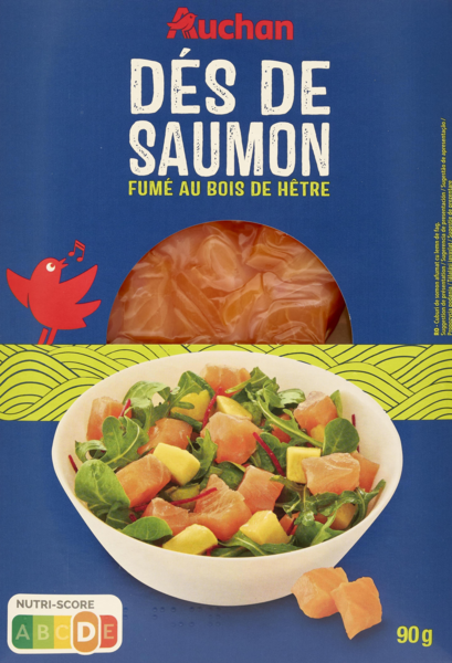 Dés De Saumon Fumé Au Bois De Hêtre Auchan