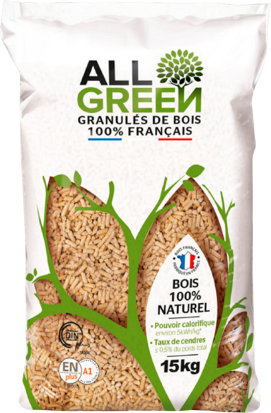 Granulés De Bois All Green 15 Kg