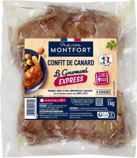 4 Cuisses De Canard Confites Maison Montfort
