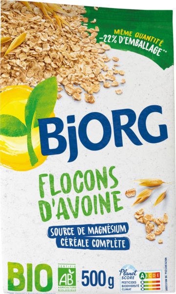 Flocons D'Avoine Complètes Nature Bio Bjorg